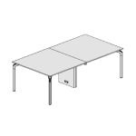 Small Table (with One Center Leg 4 and 8 Persons)