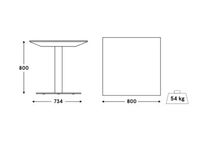 Edda 3 Square Top Coffee Table 1