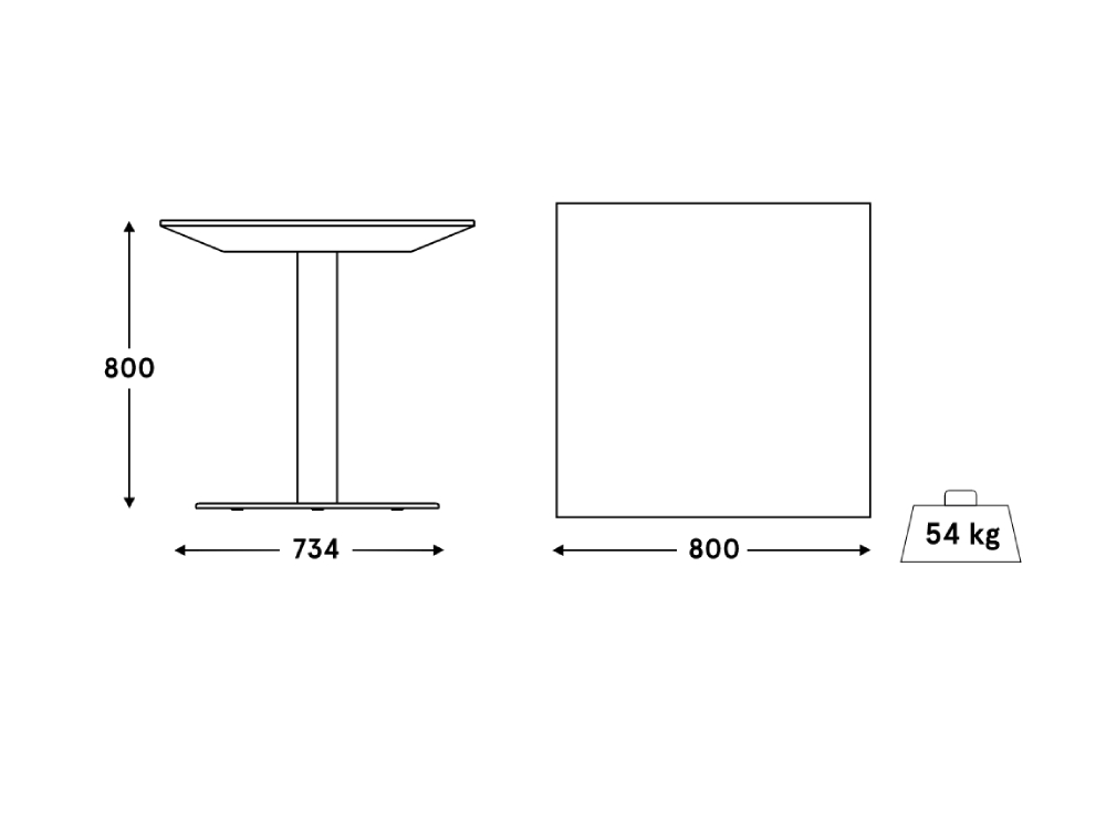 Edda 3 Square Top Coffee Table 1