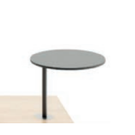 Gaetano Swivel Table In Shadow Grey Lacquered Mdf