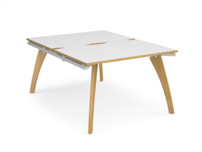 Esidro Single And Back To Back Operator Desk With Wood Legs Finish 10