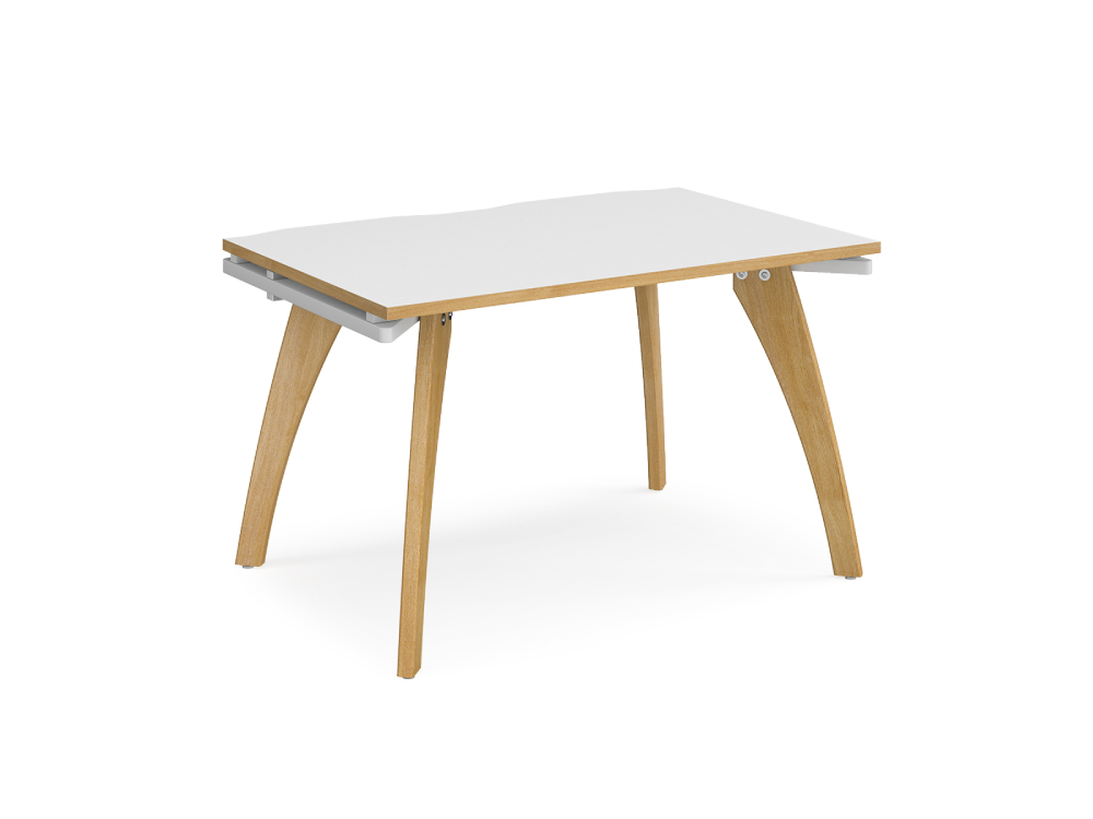 Esidro Single And Back To Back Operator Desk With Wood Legs Finish 9