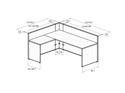 Oriana 1 – Melamine Reception Desk With Return And Dda Access Unit 10 Img