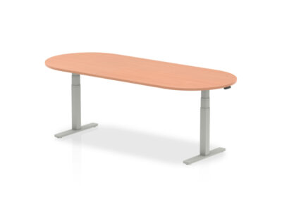Etta 6 D End Shaped Height Adjustable Meeting Table 1