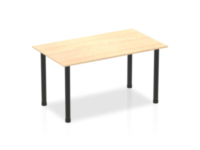 Etta 7 Straight And D End Shaped Meeting Table With Post Leg 7