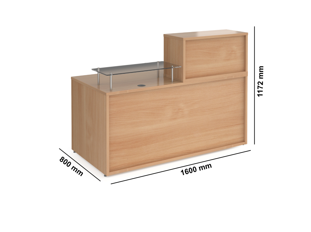 Ilaria Straight Reception Desk Middle