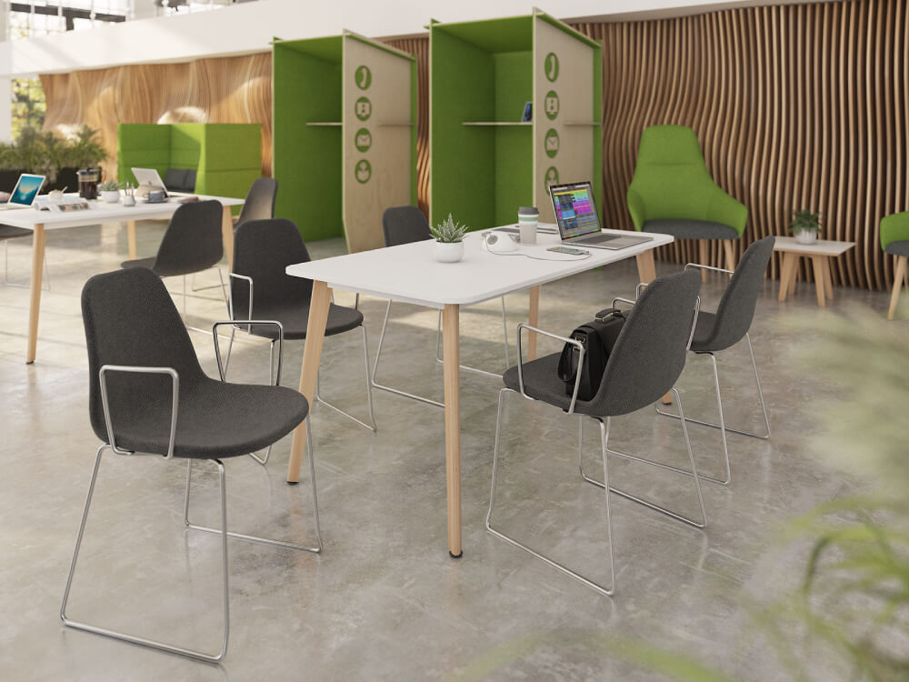 Luigi Square And Rectangular Shaped Meeting Table With Multiple Height 10