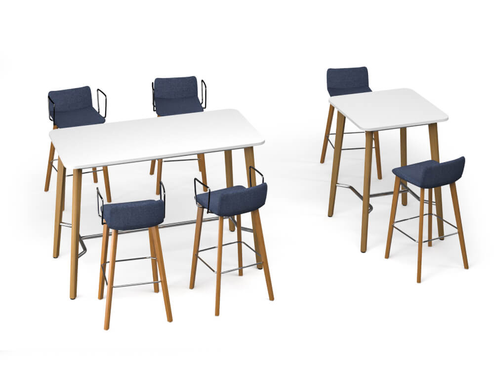 Luigi Square And Rectangular Shaped Meeting Table With Multiple Height 6