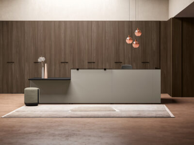 Oriana 2 Lacquered Reception Desk With Return And Dda Access Unit Main Img