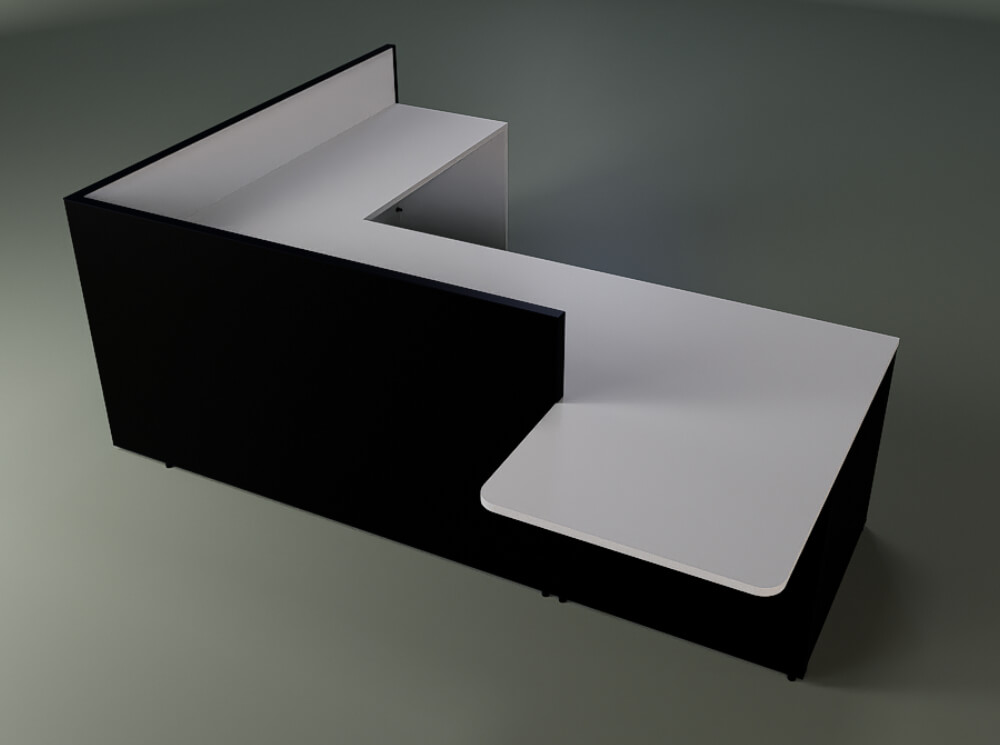 Oriana 2 – Lacquered Straight L And U Shaped Reception Desk With Dda Access 08 Img