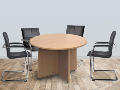 Xante Round, Rectangular, Radial And Boat Shaped Meeting Table With Arrow Head Legs 6