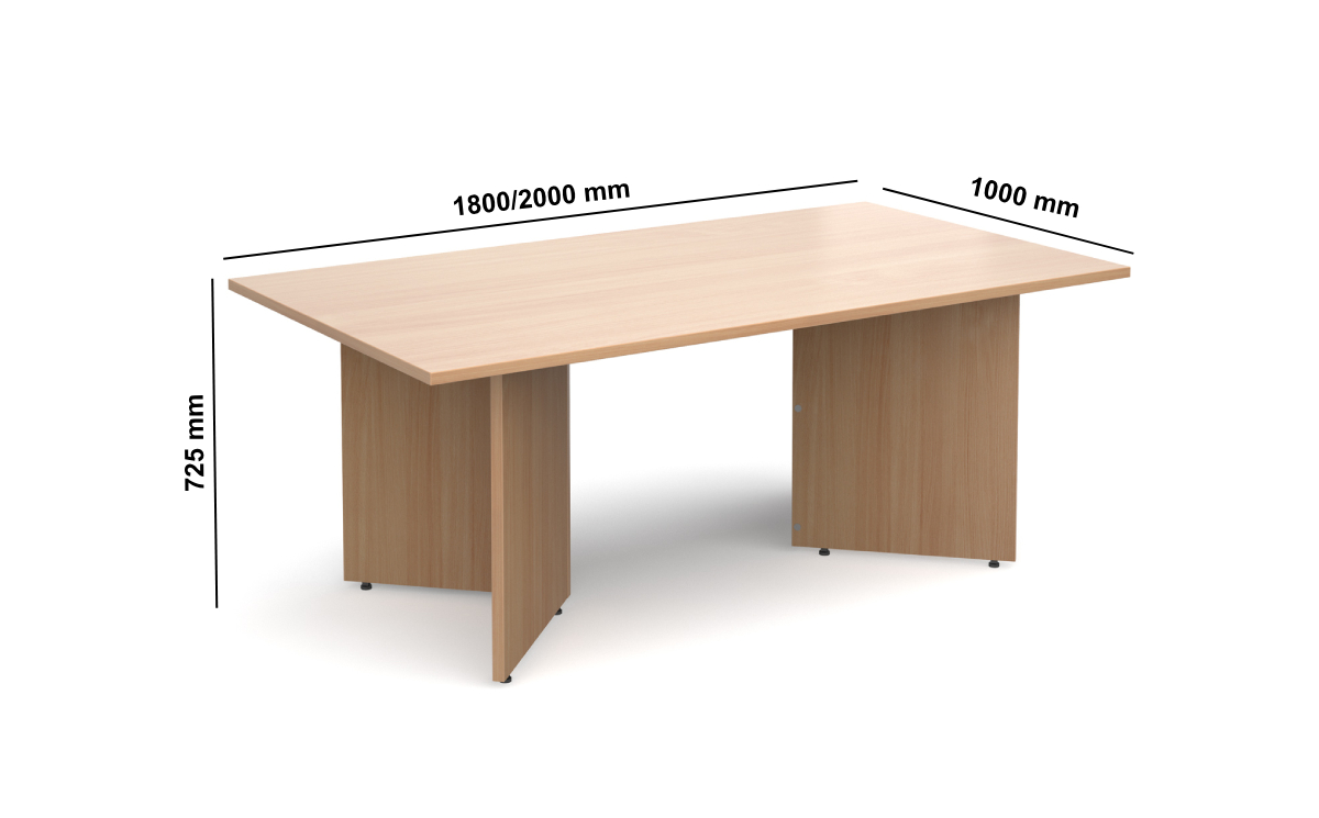 Xante Round, Rectangular, Radial And Boat Shaped Meeting Table With Arrow Head Legs Middle