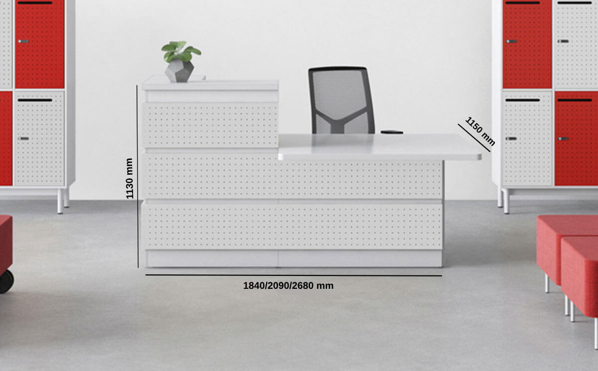 Byanca 4 Closed Sides Reception Desk With Dda Approved Wheelchair Access Unit Size Img 1 Byanca 4 Closed Sides Reception Desk With Dda Approved Wheelchair Access Unit Size Img 1