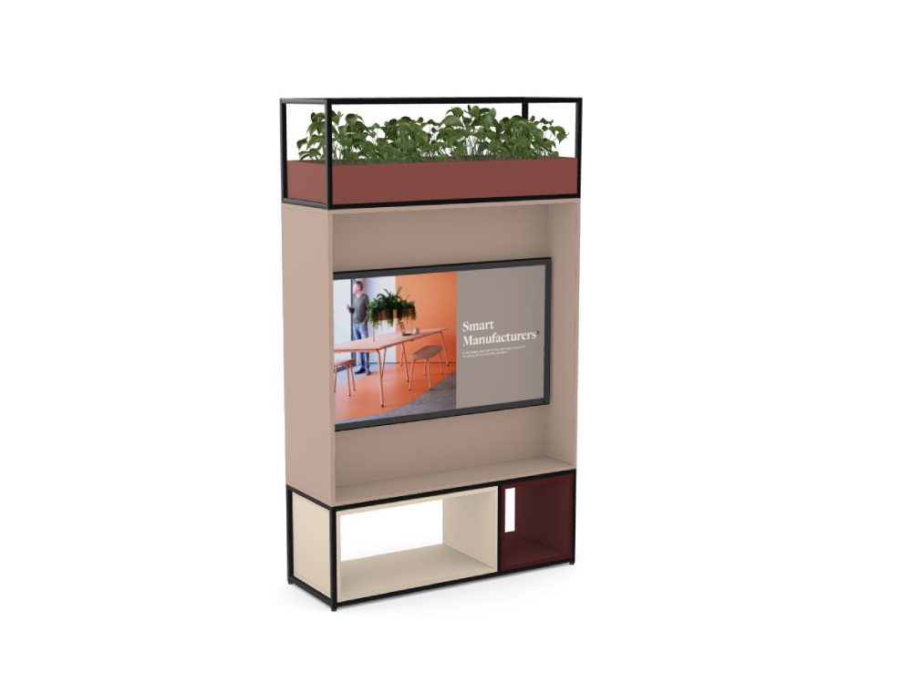 Feb Bookcase With Optional Cubby Unit And Plant Box 01