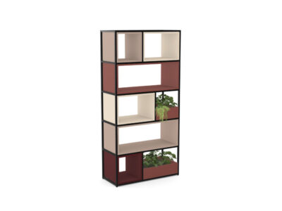 Feb Bookcase With Optional Cubby Unit And Plant Box 04