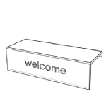 Shelf With Welcome
