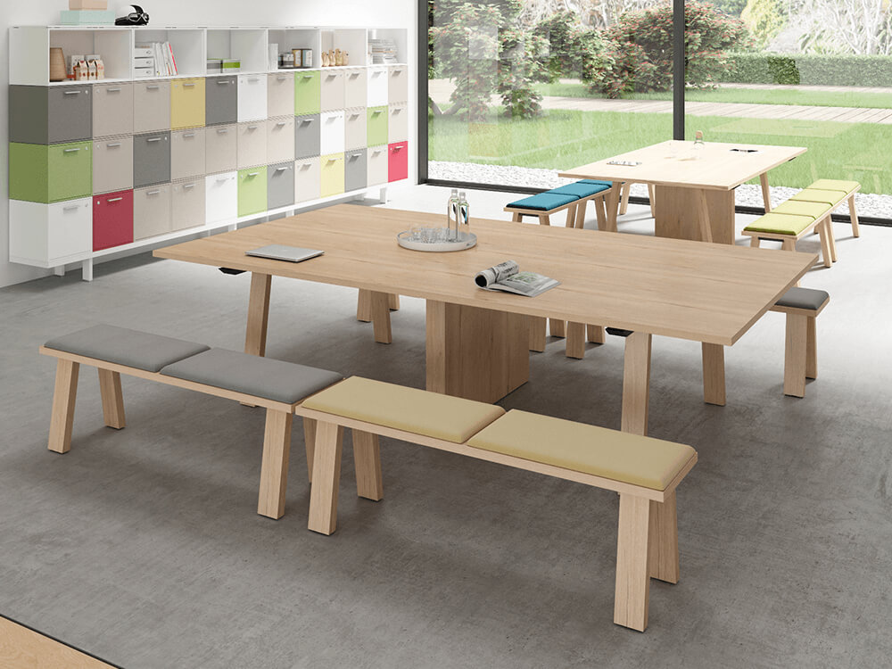 Yahya 4 – Traditional Oak Banch With Optional Cushion 01
