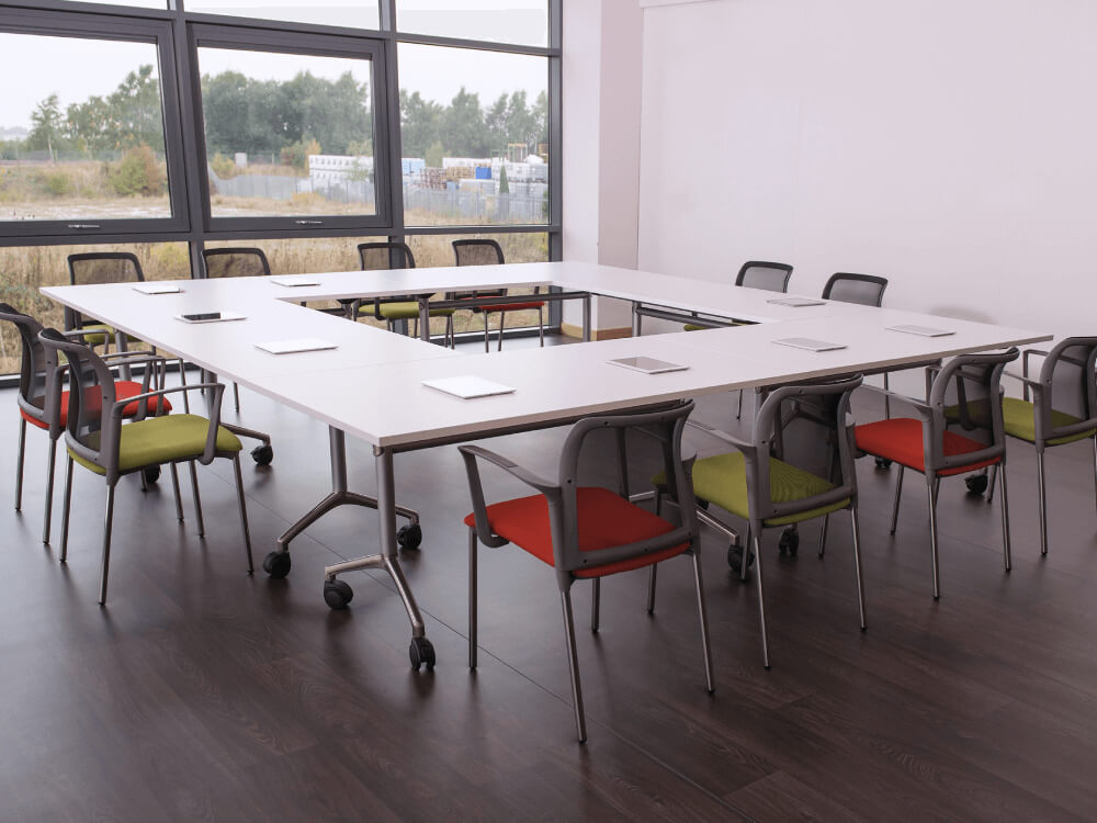 Nerolia Round And Rectangle Shaped Foldable Meeting Table 04 Img