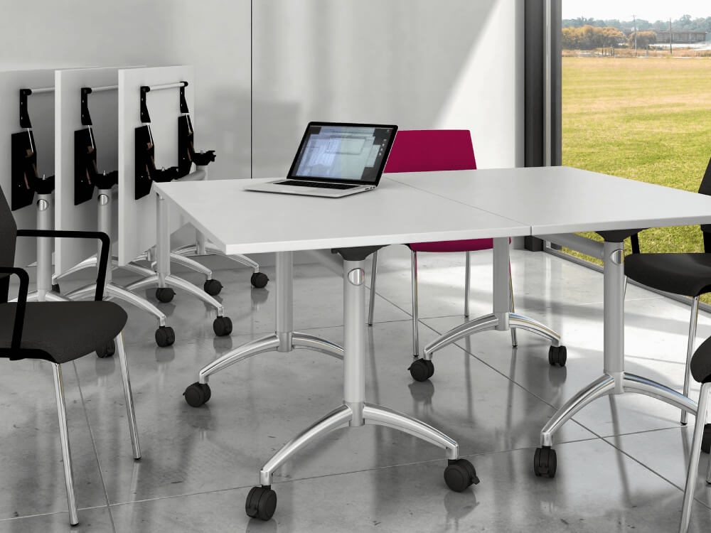 Nerolia Round And Rectangle Shaped Foldable Meeting Table Main Img