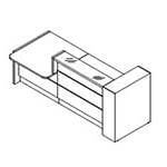 Alba 2 – Reception Desk In White With Wheelchair Access