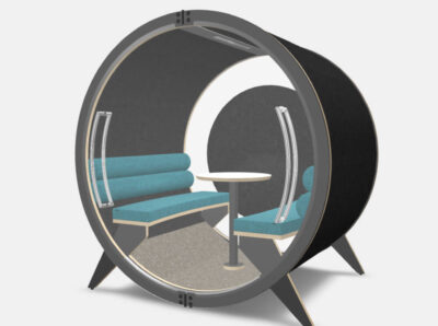 Brixton 3 Beautifully Designed Acoustic Meeting Pod For 4 And 6 Persons With Backwall And Glass Door 05 Img