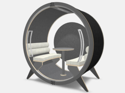 Brixton 3 Beautifully Designed Acoustic Meeting Pod For 4 And 6 Persons With Backwall And Glass Door 09 Img