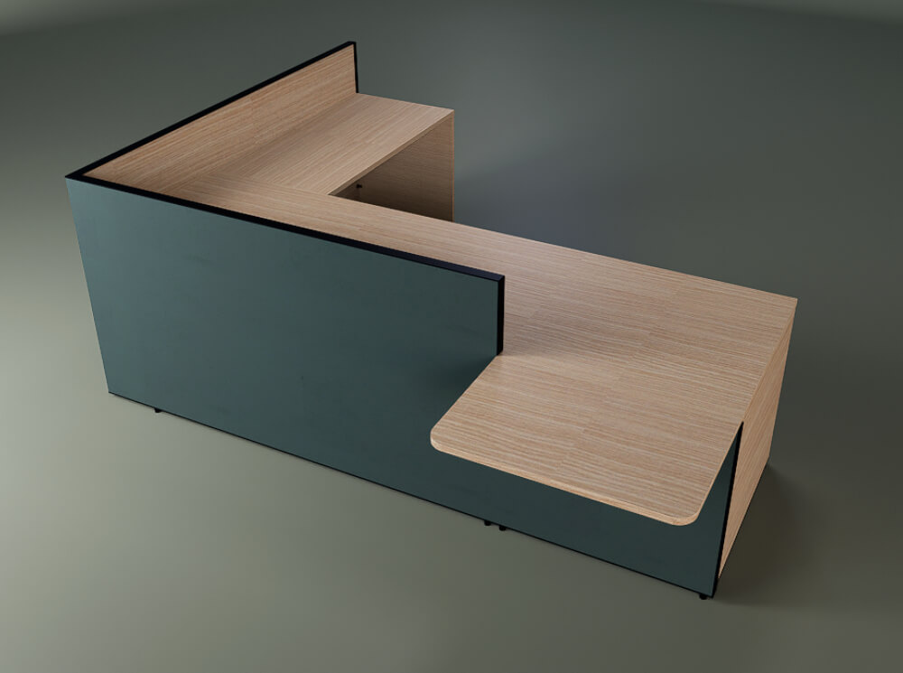 Oriana 2 – Lacquered Straight L And U Shaped Reception Desk With Dda Access 11 Img