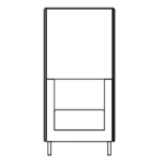 L800 x D660 x H1420 mm (One Seater)