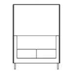 L1350 x D660 x H1420 mm (Two Seater)