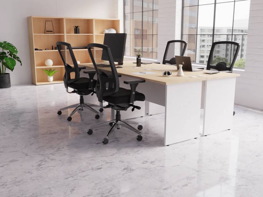 Etta 9 Straight Desk With Panel Leg 01