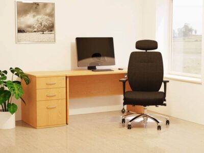 Etta 9 Straight Desk With Panel Leg 03