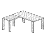 Desk with Return