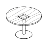 Round Shape Table (4 Persons)