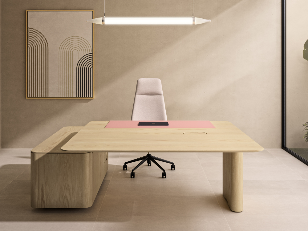Bruna – Executive Desk With Modesty Panel And Optional Return Pedestal Main Img
